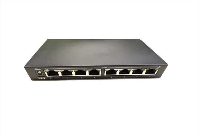 IS1000-1008GP-DC金属IP40等级导轨式非网管工业POE交换机POE供电交换机
